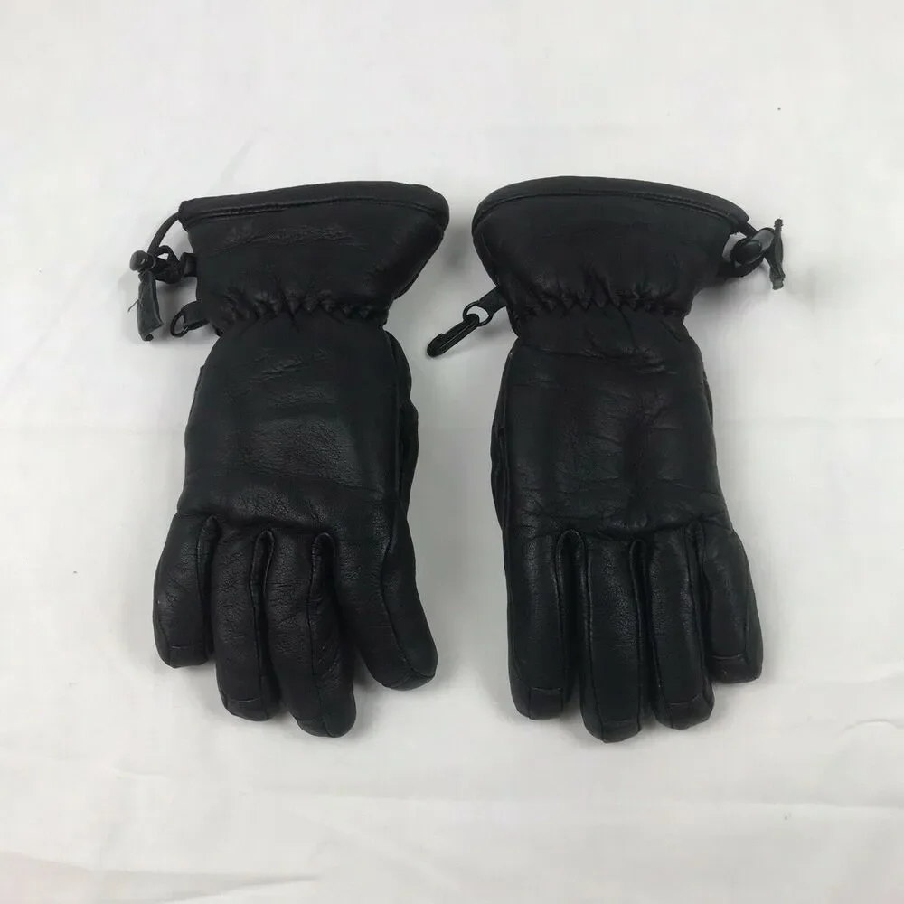 swany leather ski gloves womans‎ xs -s preowned